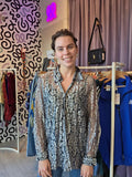 Blouse met bloemenpatroon van kant