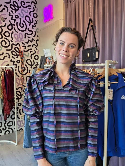 Blouse met streeppatroon