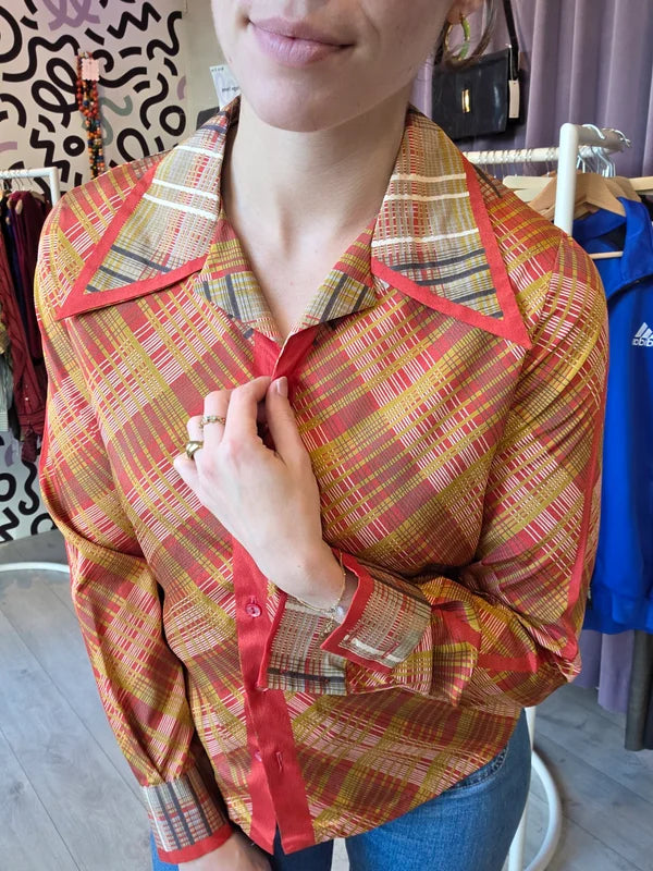 Blouse met ruitpatroon