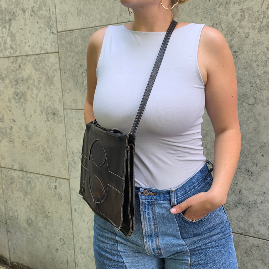 Leren tas