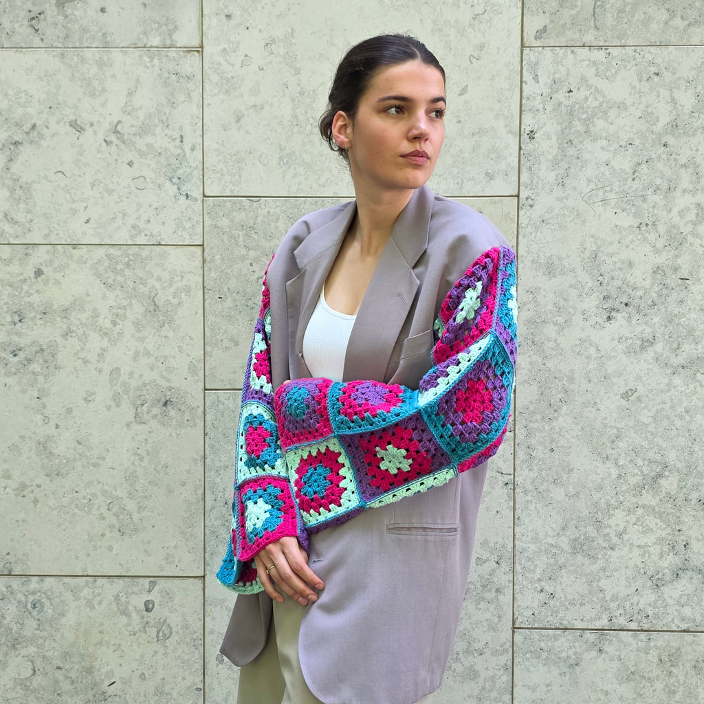Granny square blazer