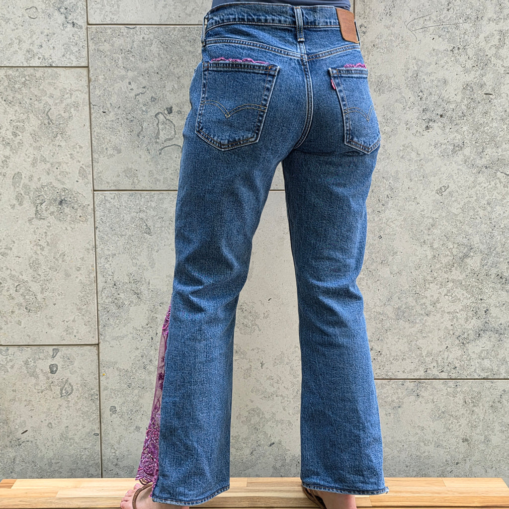 Levis jeans met kant