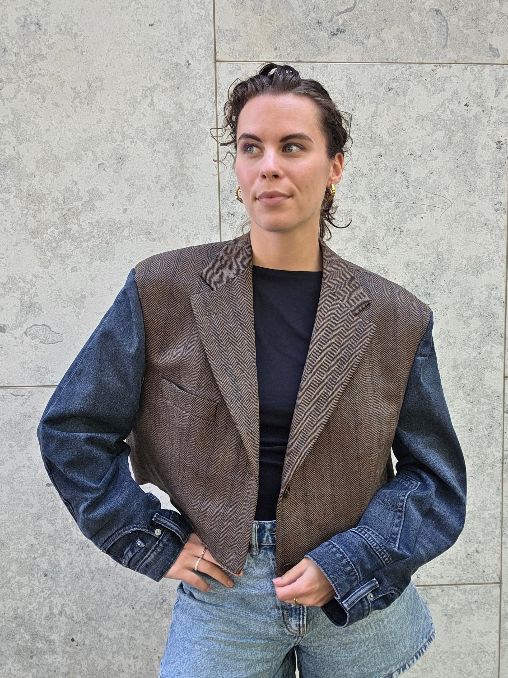 Upcycled Levis blazer