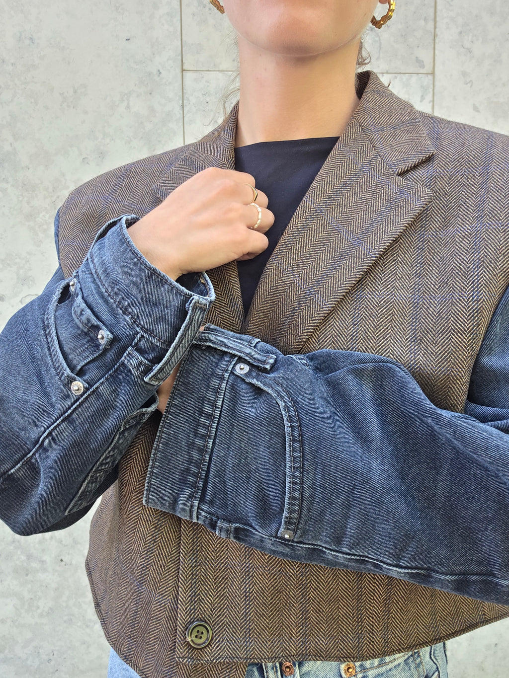Upcycled Levis blazer