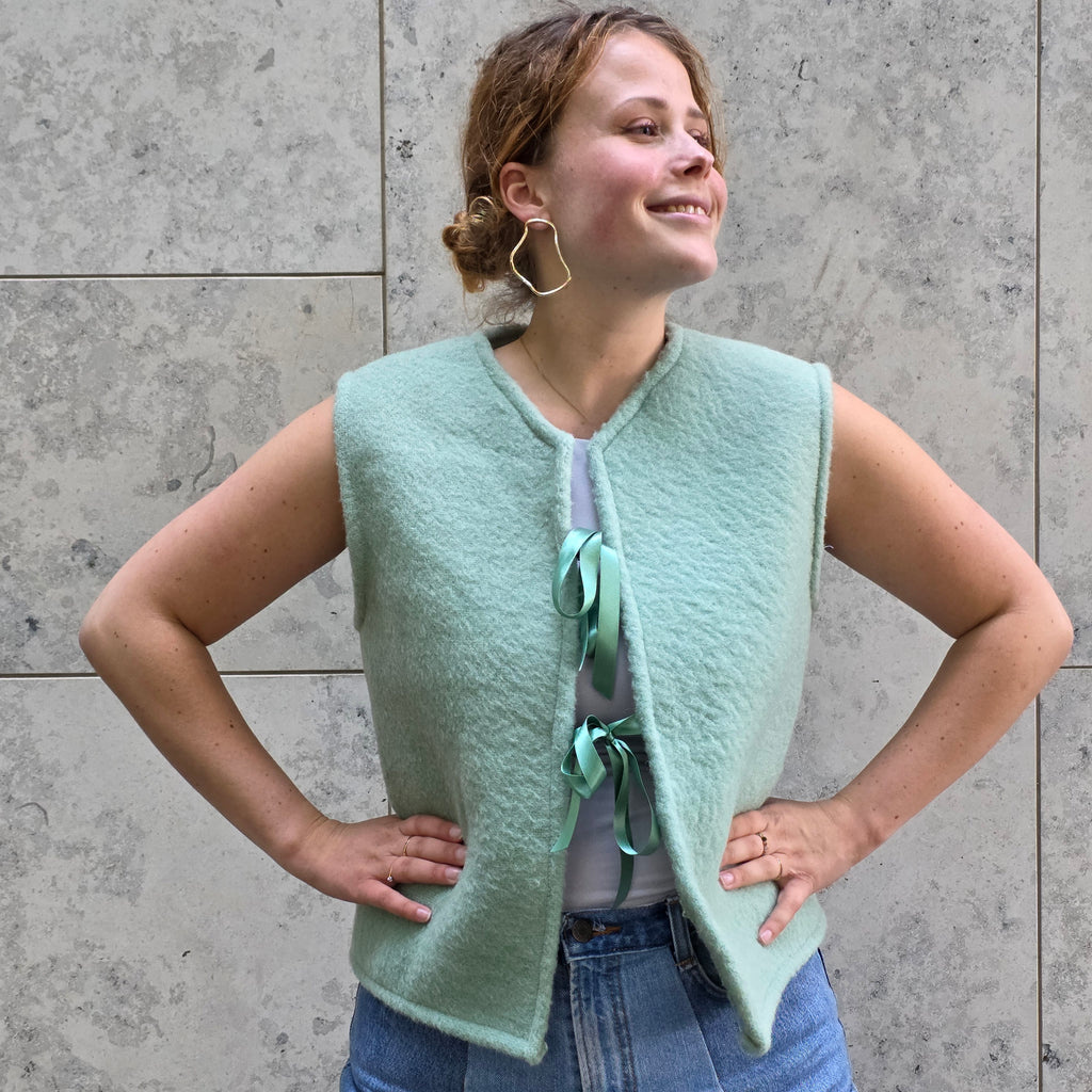 Bowtie blanket vest