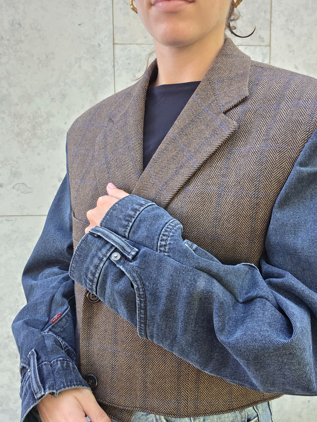 Upcycled Levis blazer