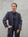 Upcycled denim blazer
