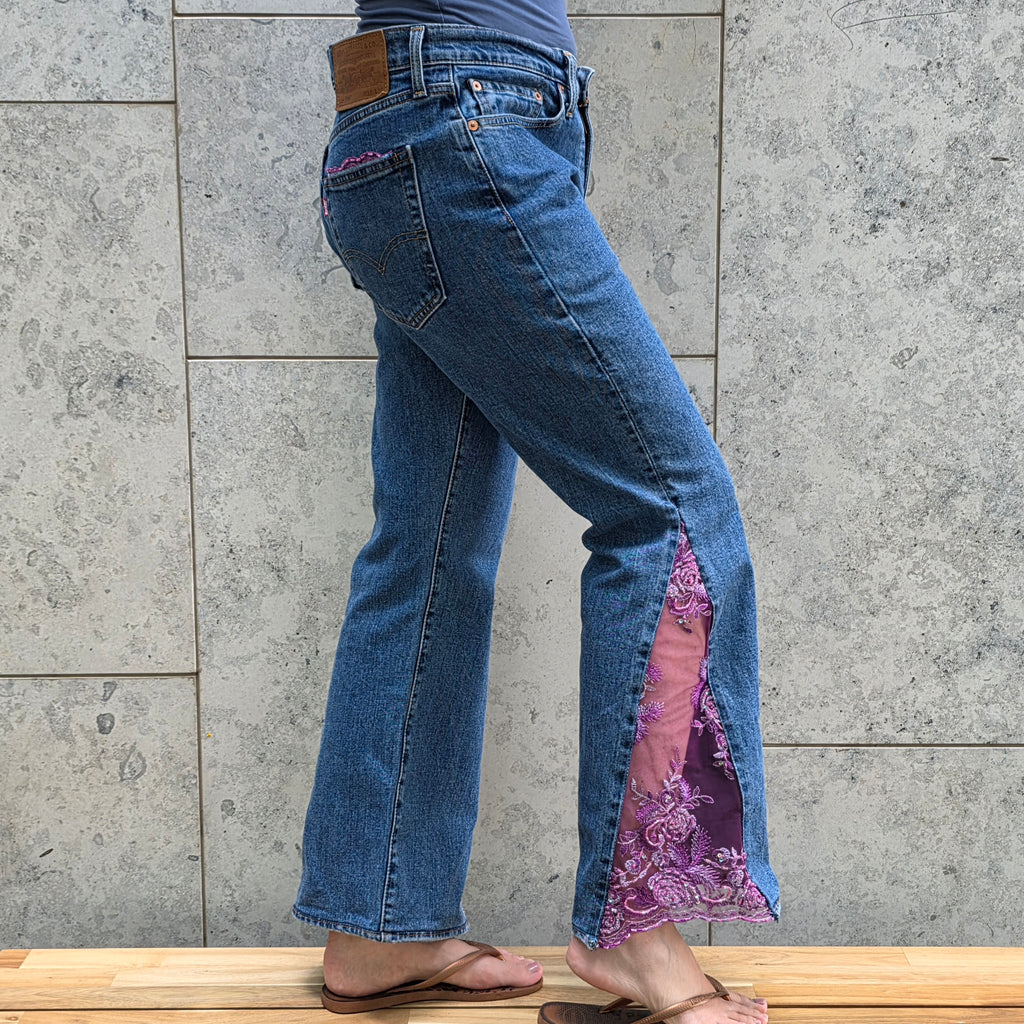 Levis jeans met kant
